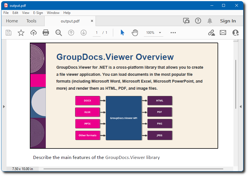 Render a presentation with notes