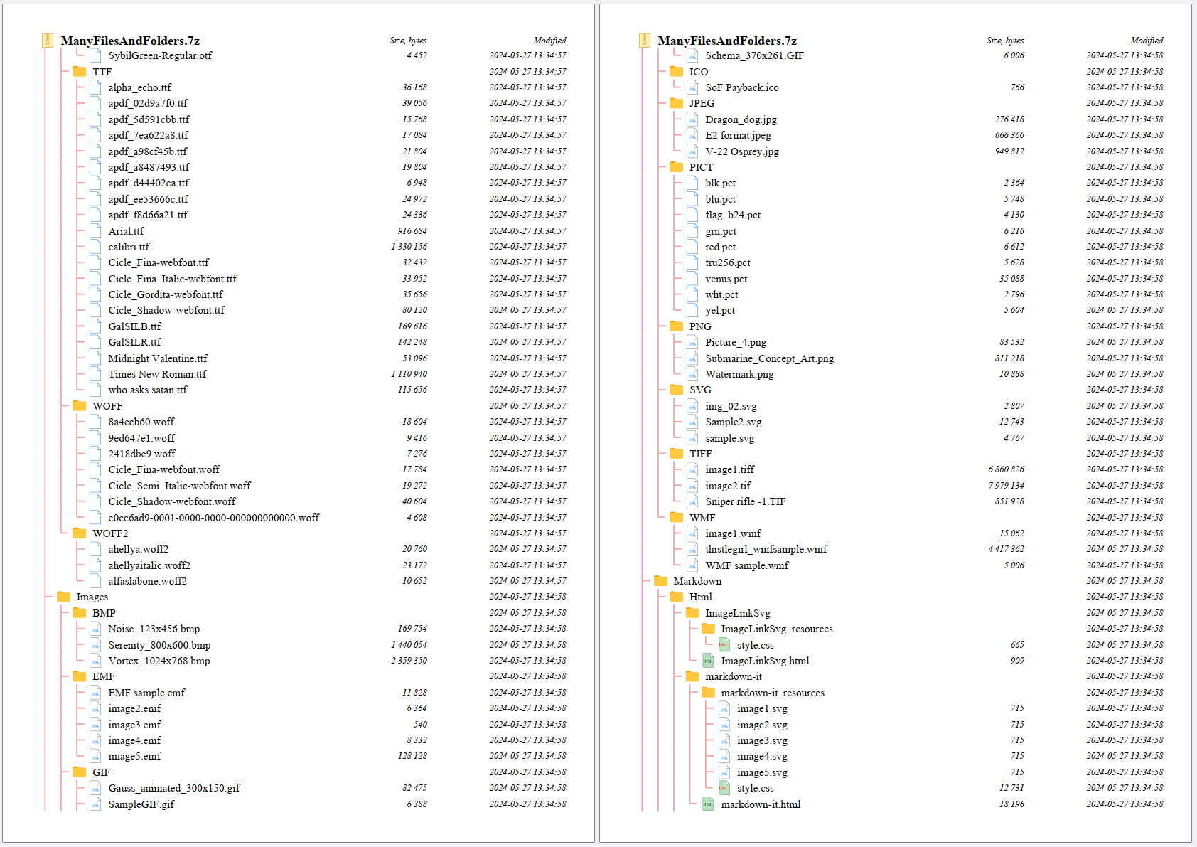 Generate paginated PDF view for input archive