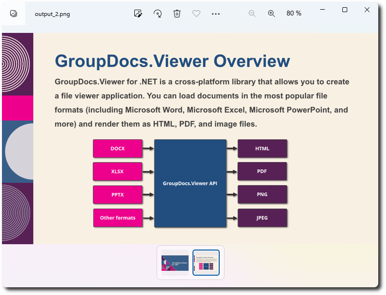 Render a presentation file to PNG