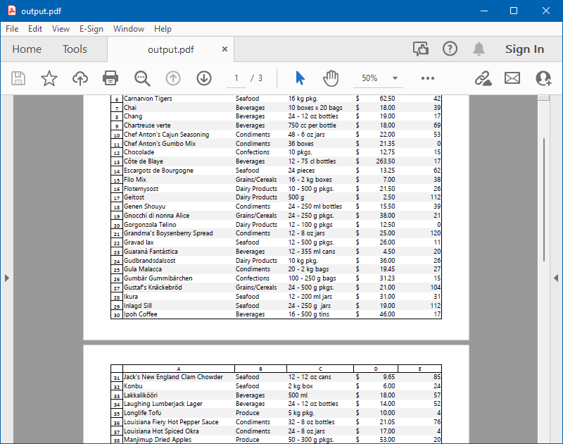 Render a worksheet to PDF based on page breaks